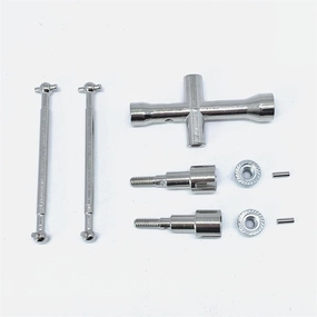 KingVal Replacement Metal Rear Drive Shaft Axle RC Parts Compatible with JJRC Q117-A PRO Q117-B PRO Q117-C PRO Q117-D PRO RC Car