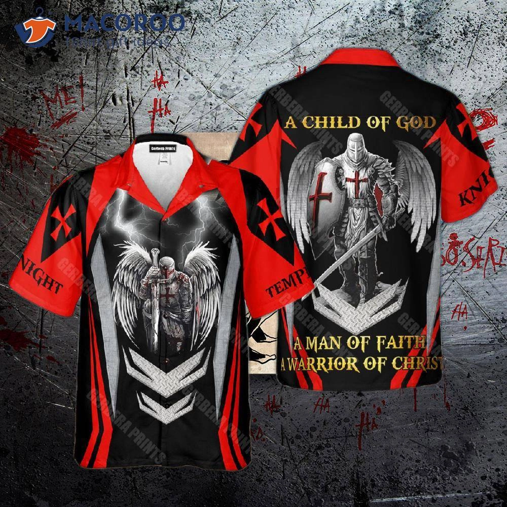 Knight Templar, A Child Of God, Hawaiian Shirts.