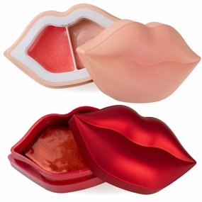 KOCOSTAR Lip Mask Rose and Peach Duoduo Bundle, Korean Hydrating Lip Care Treatment Set