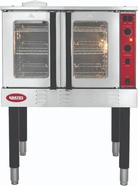Kratos Commercial Electric Convection Oven, Full Size Free Standing Convection Oven for Restaurants, 3 Phase, 208V (29Y-060)