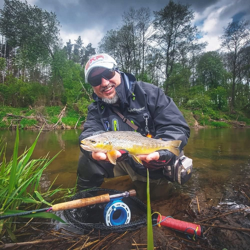 Kylebooker Fly Fishing Wading Jacket Outdoor Activities Waterproof Wader Jackets for Men and Women