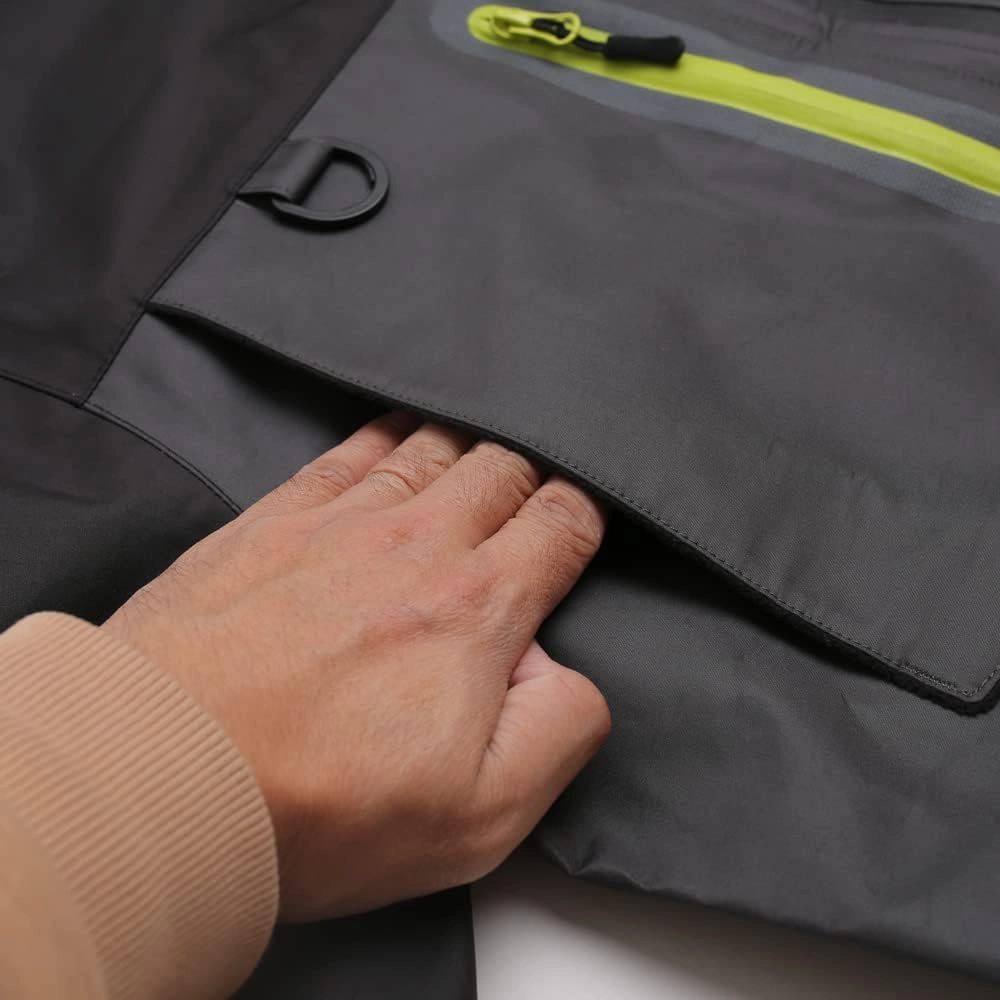 Kylebooker Fly Fishing Wading Jacket Outdoor Activities Waterproof Wader Jackets for Men and Women