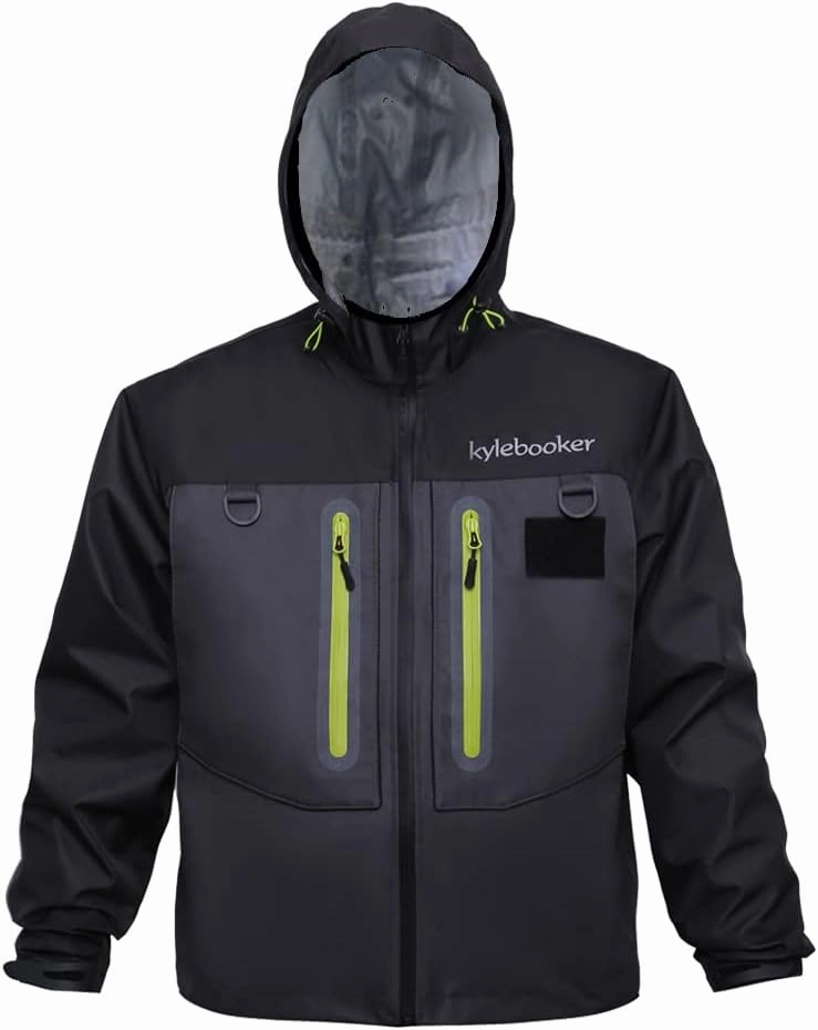 Kylebooker Fly Fishing Wading Jacket Outdoor Activities Waterproof Wader Jackets for Men and Women