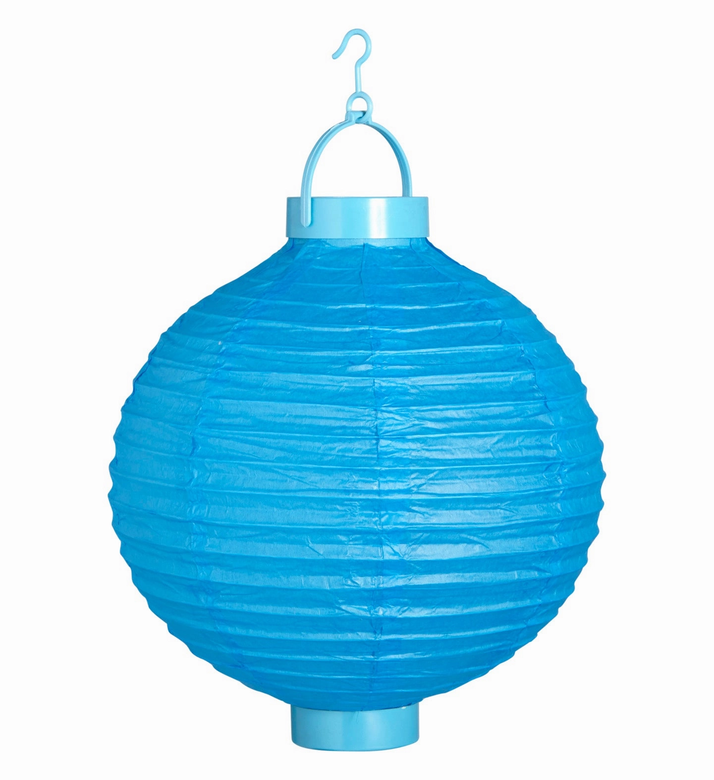 Lantern With Light 30cm Blue