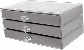Large Jewelry Organizers Storage Velvet Jewelry Organizer Necklace Bracelet Watch Holder