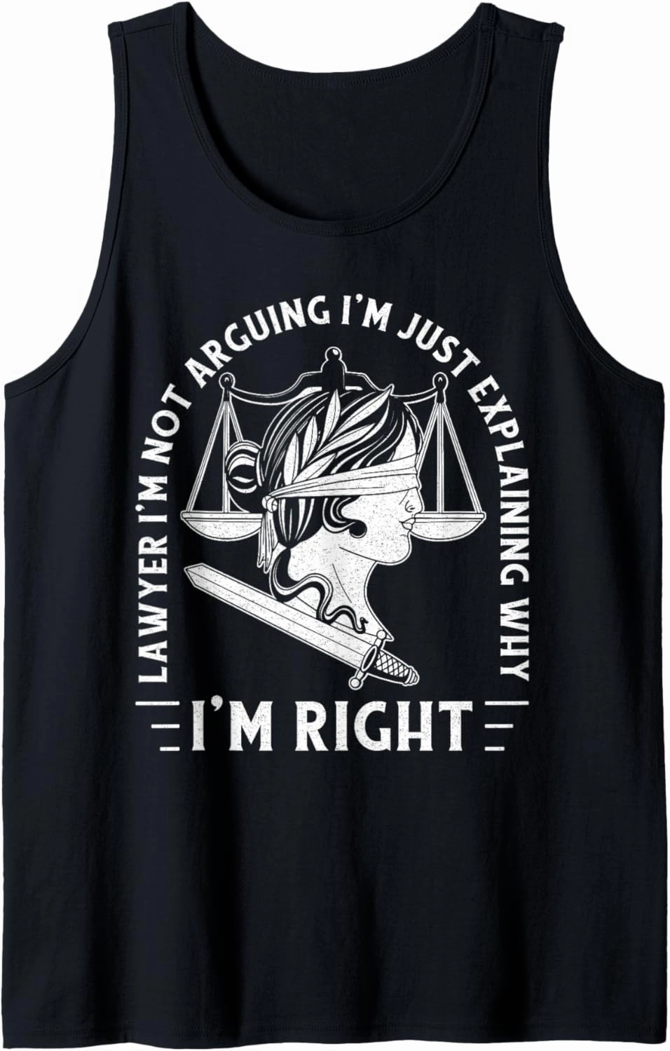 Lawyer colleague exam prosecuting court studying graduation Tank Top