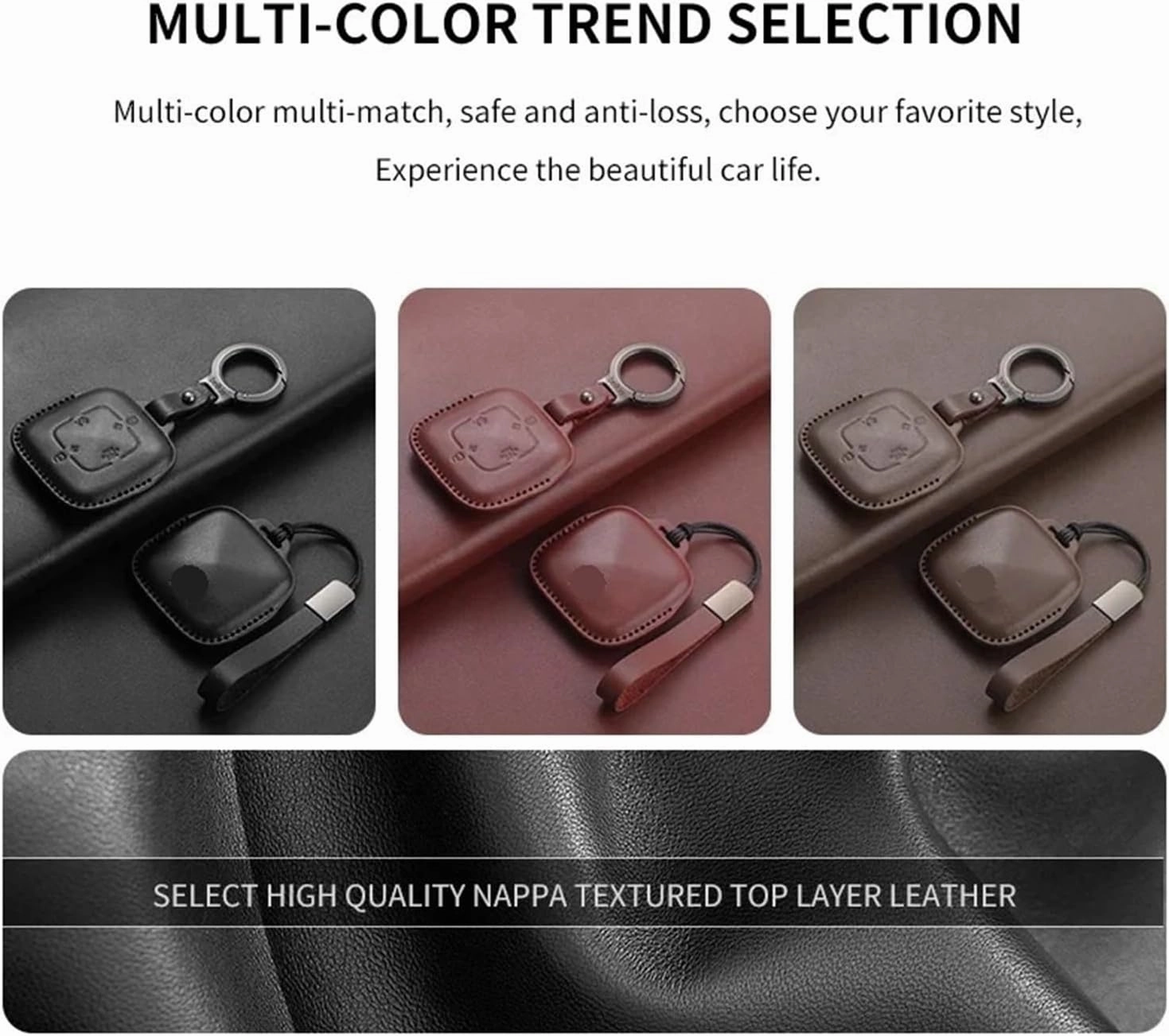 Leather Car Key Case Full Cover Shell Compatible for ZEEKR Extreme Krypton 001 Key Set ZEEKR Geek 009 Krypton X NFC 2025 Key Shell(Red-C-1)
