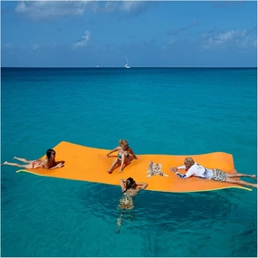 Lily Pad Floating Mat, Floating Mat for Lake, 3-Layer Tear-Resistant XPE Foam with A Bungee Tether, A Great Companion for Boat Trips and Pool Fun