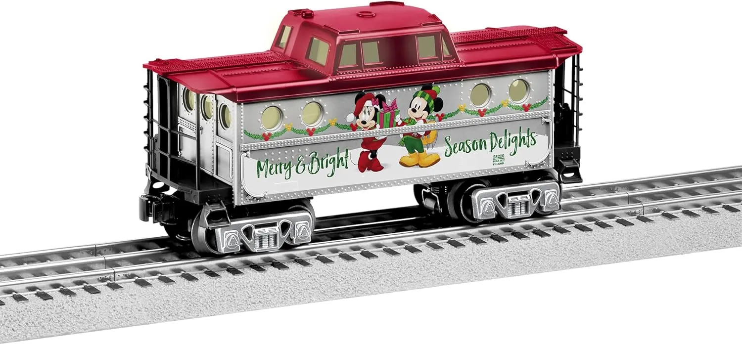 Lionel Mickey & Friends Christmas Caboose Non Riding Toy Vehicle in Natural Color Plastic for Unisex Kids