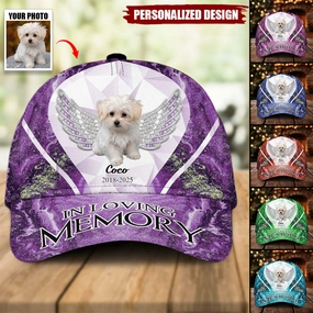 Love Beyond Forever Upload Photo Dog Cat Personalized Multicolor Classic Cap