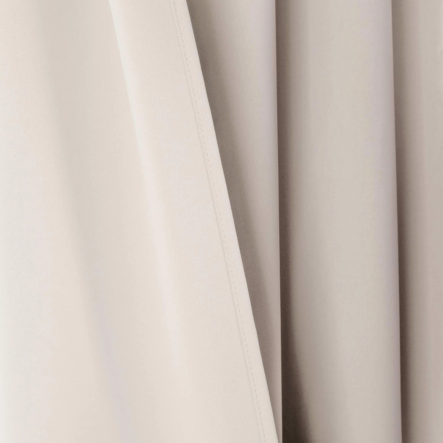 Lush Decor Insulated Knotted Tab Top Blackout Window Curtain Panels, Pair, 52" W x 95" L, Wheat - Blackout Curtains - Traditional & French Country Curtains For Living Room, Bedroom & Dining Room
