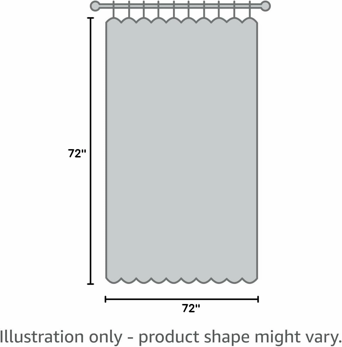 Lush Decor Leah Shower Curtain, 72" x 72", Blue
