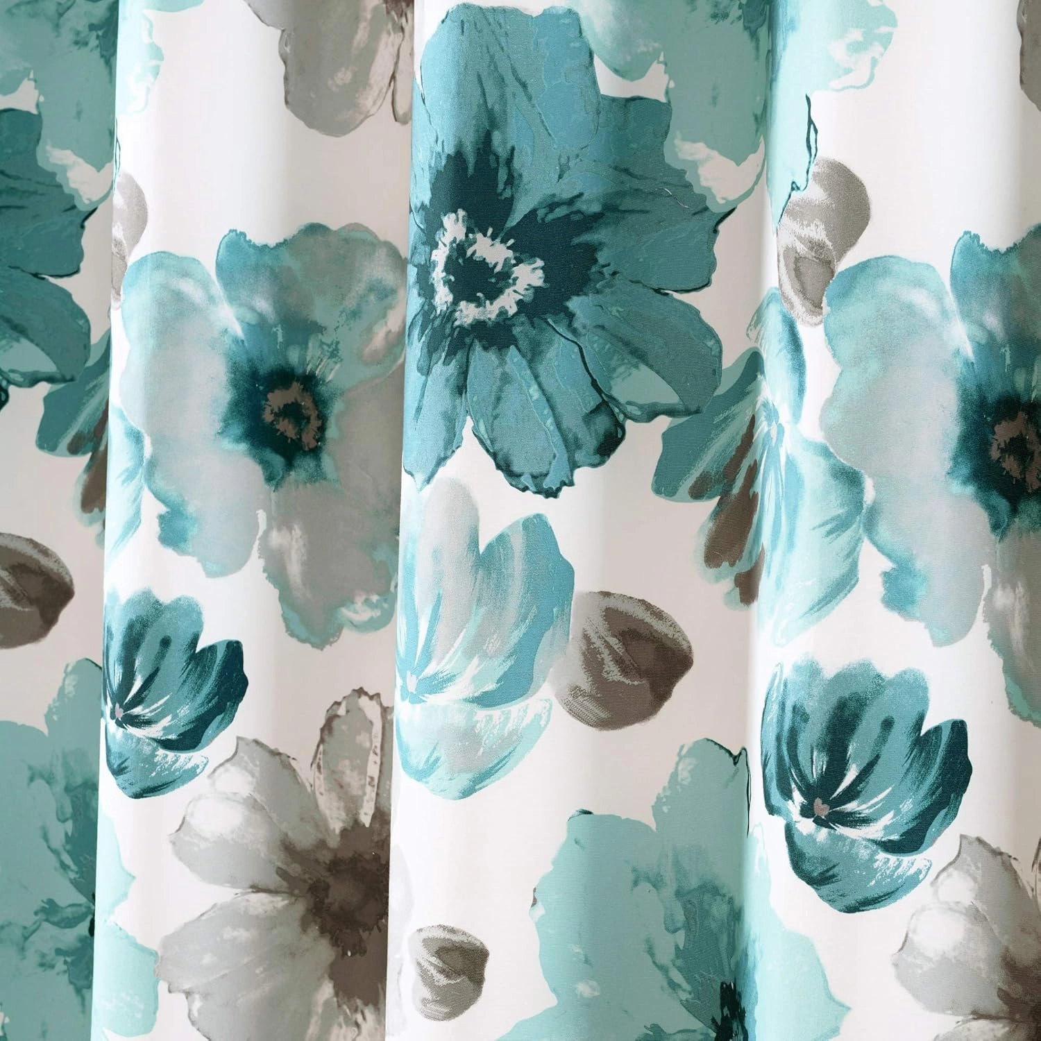 Lush Decor Leah Shower Curtain, 72" x 72", Blue