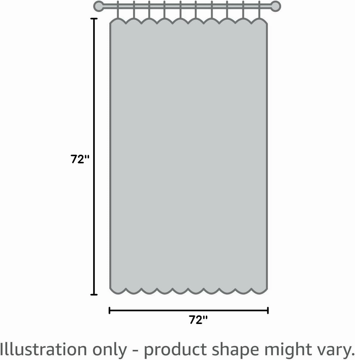 Lush Decor Leah Shower Curtain, 72" x 72", Coral
