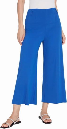 Lyssé Ellis Cropped Culottes – Ponte Pants and Culottes for Women with Lightweight Ponte Knit Fabric and High Waist