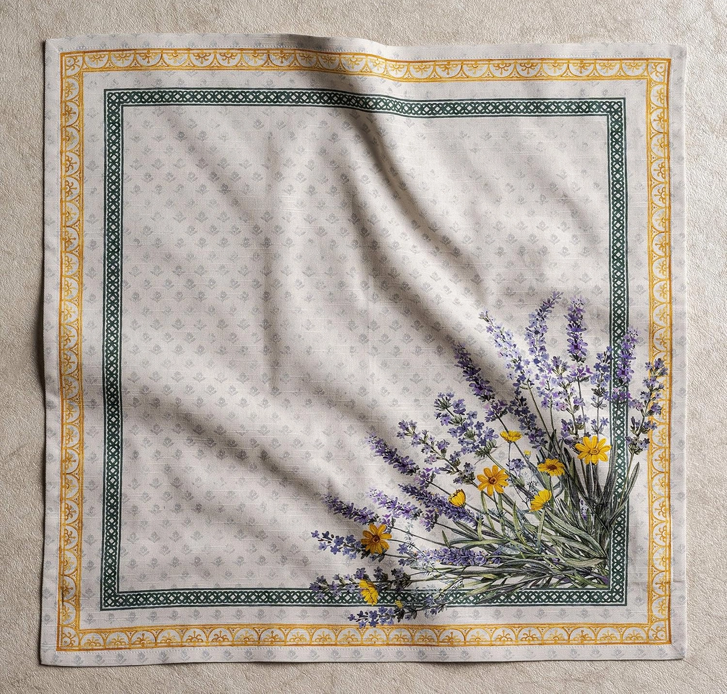 Maison d'Hermine Cloth Napkins Set of 4 100% Cotton Everyday Reusable Square Napkins Cloth Washable, Dinner, Party, Wedding, Restaurant, Spring/Summer (Fanny Lavender, 20" x 20")