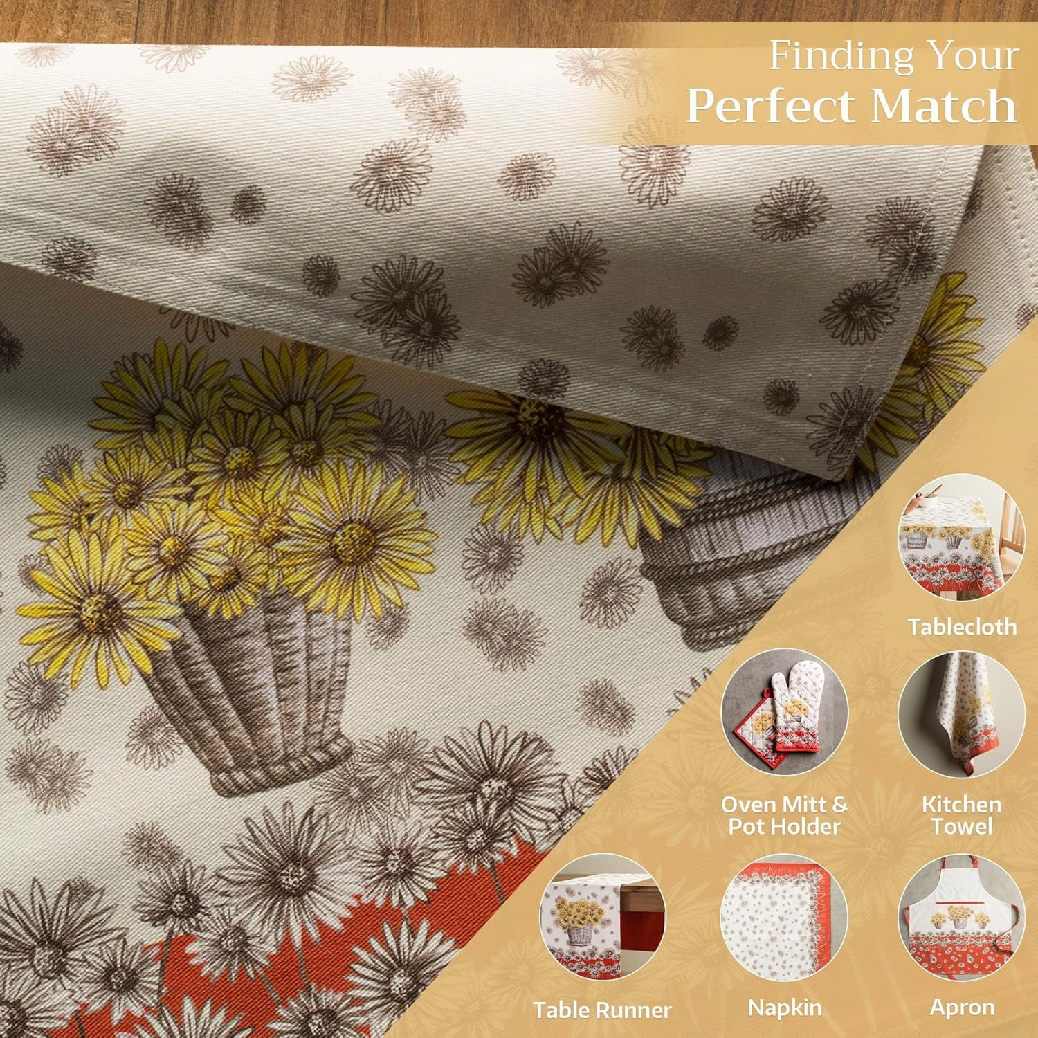 Maison d'Hermine Placemats Set of 4 100% Cotton Washable Cloth Place Mats, Reusable Table Mats for Kitchen Dining Decoration, Party, Wedding, Restaurant (Bagatelle, 13" x 19")