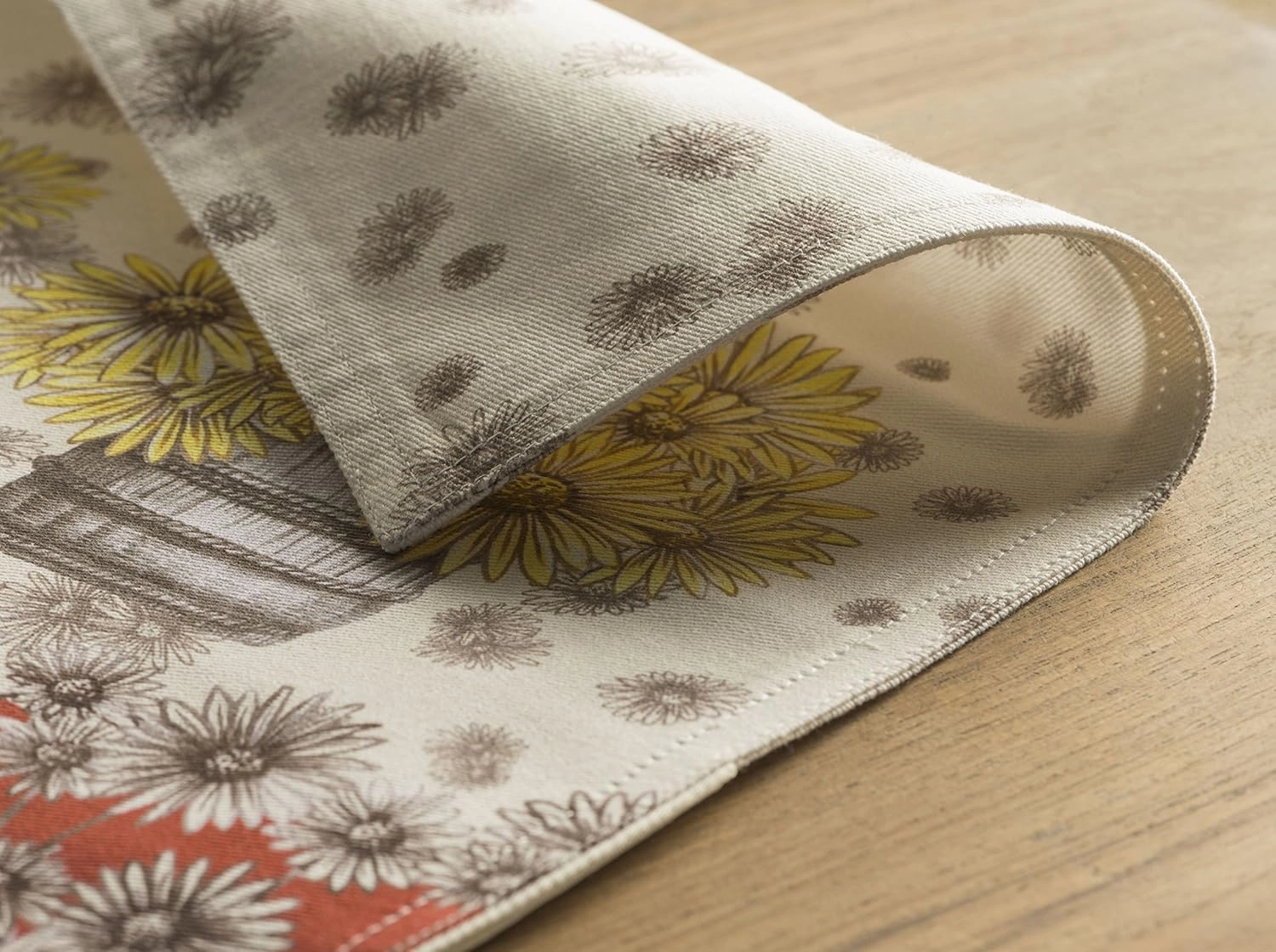 Maison d'Hermine Placemats Set of 4 100% Cotton Washable Cloth Place Mats, Reusable Table Mats for Kitchen Dining Decoration, Party, Wedding, Restaurant (Bagatelle, 13" x 19")