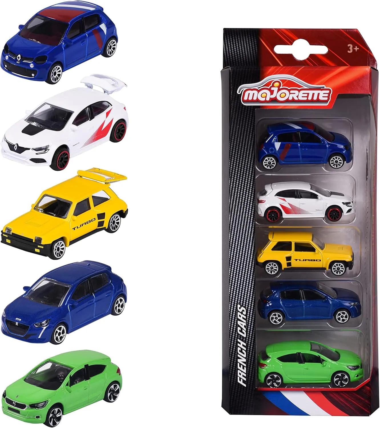 Majorette 212053166SM1 - Set of 5 Pieces for Metal Miniature Cars