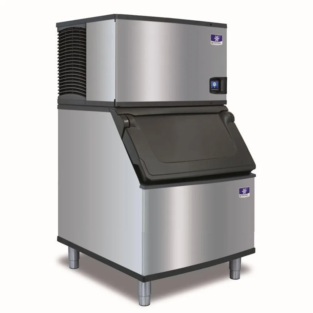 Manitowoc IYT0750A Indigo Series Commercial Ice Maker Machine - 715 Pound per Day Production, Air Cooled, One-Touch Cleaning, DuraTech Exterior w/D570 Storage Bin