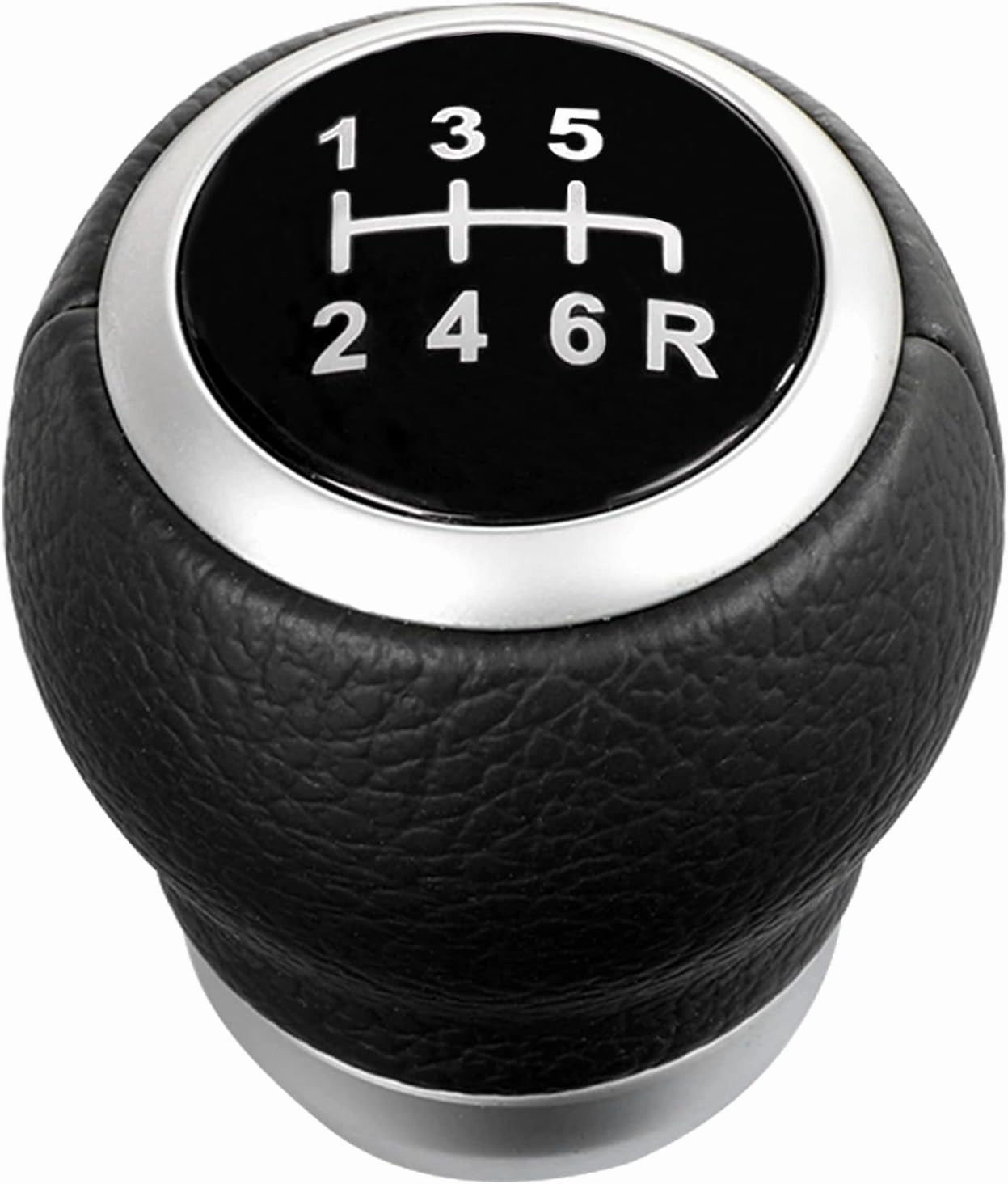 Manual Gear Shift Knob: 6 Speed PU Leather Shifter Knob Replacement for Subaru WRX/STI 2015-2022 Transmission Gear Shift Lever Stick 35022VA000(Black)
