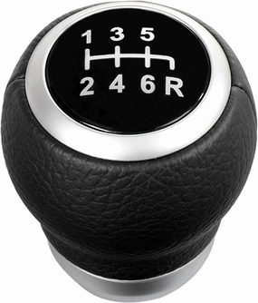 Manual Gear Shift Knob: 6 Speed PU Leather Shifter Knob Replacement for Subaru WRX/STI 2015-2022 Transmission Gear Shift Lever Stick 35022VA000(Black)