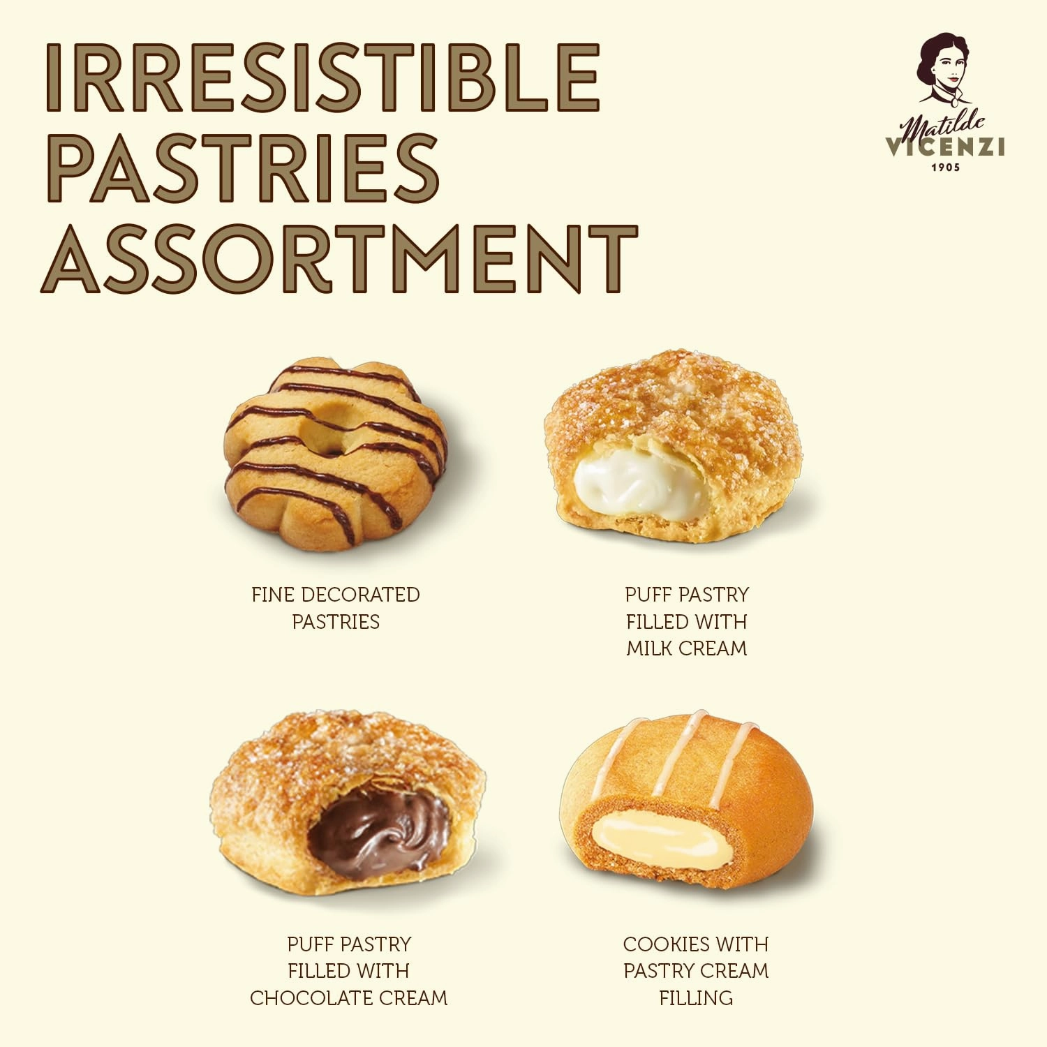 Matilde Vicenzi Verona Gift Tin - Assortment of Italian Pastries and Cookies for Father's Day - 32oz (907g)