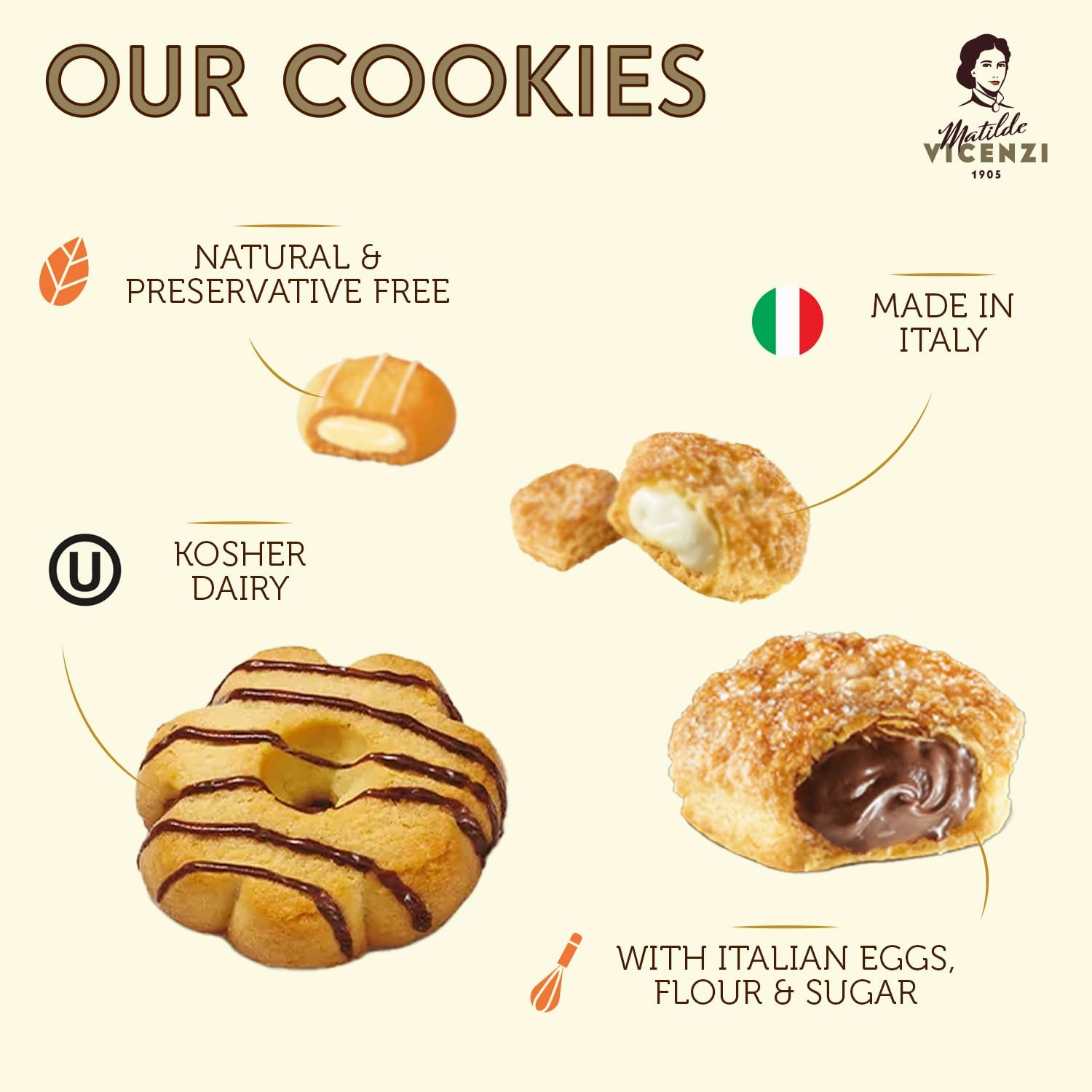 Matilde Vicenzi Verona Gift Tin - Assortment of Italian Pastries and Cookies for Father's Day - 32oz (907g)