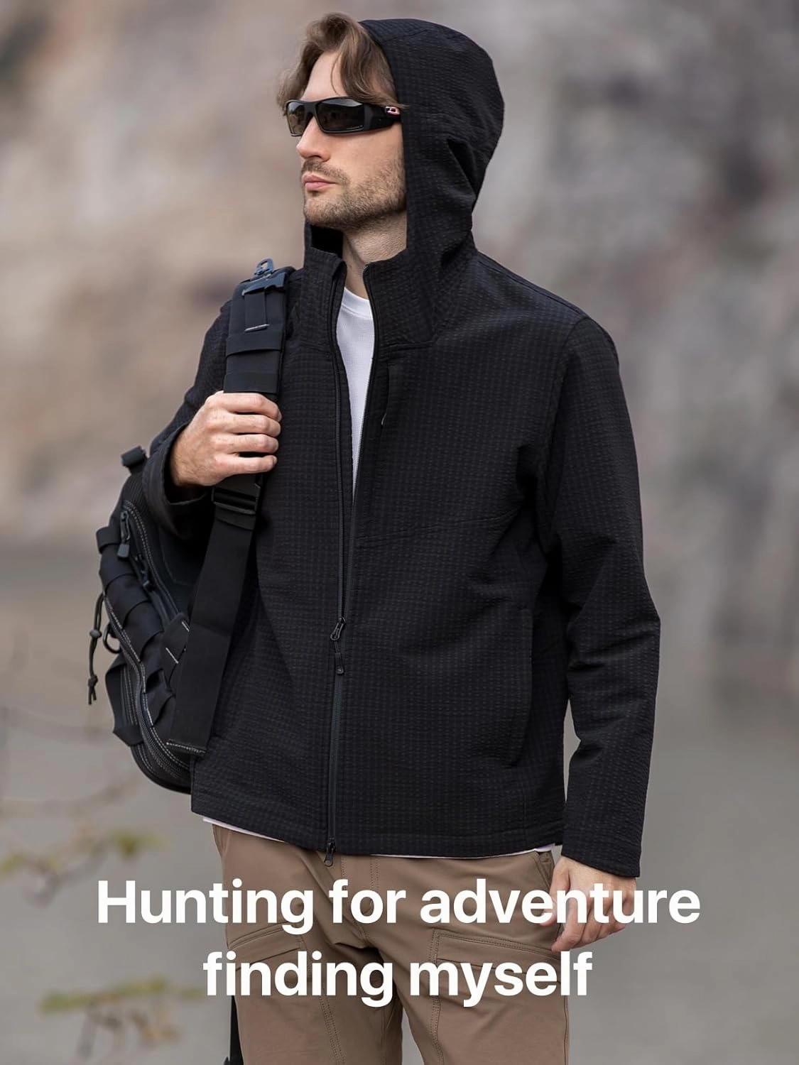 Men's Lightweight Windbreaker Hiking Softshell Jacket Water-resistant Full Zip Hoodies Golf Jackets