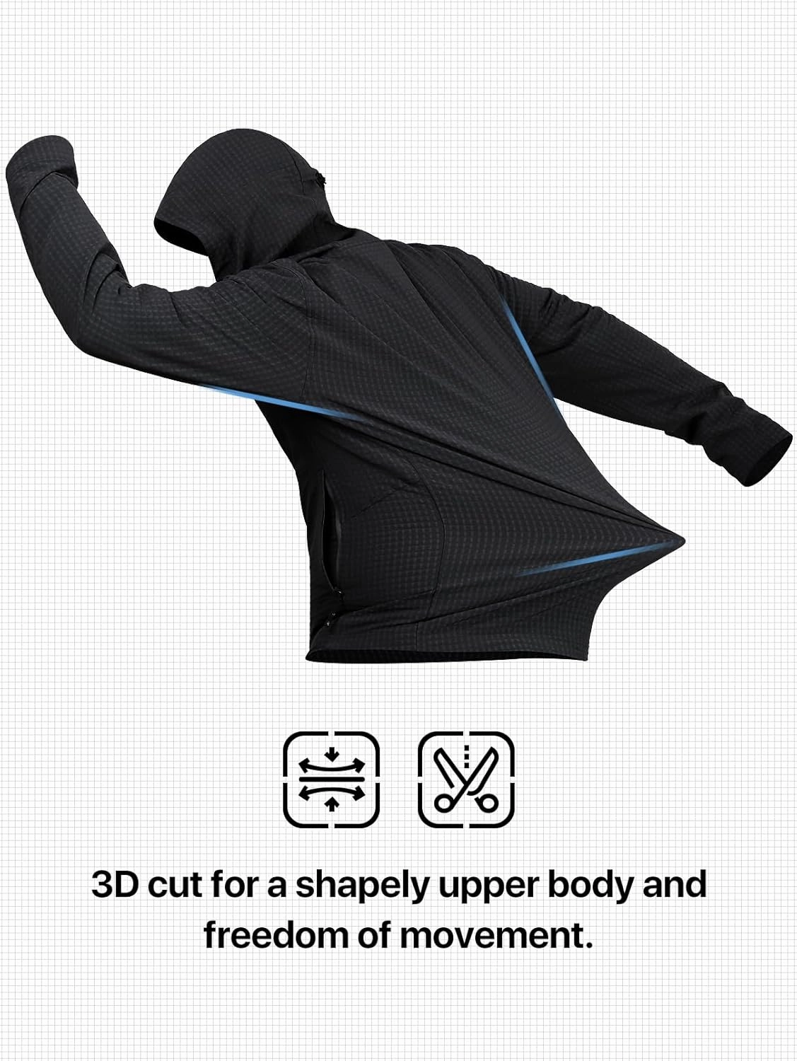Men's Lightweight Windbreaker Hiking Softshell Jacket Water-resistant Full Zip Hoodies Golf Jackets