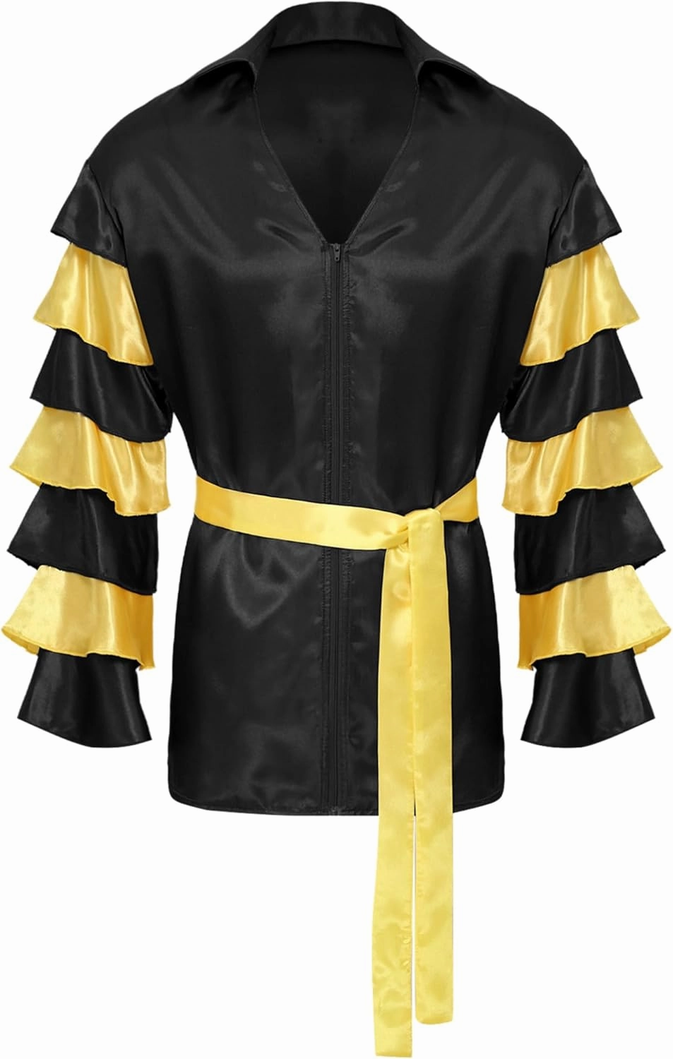 Mens Halloween Costume Rumba Samba Shirts for Stage Performances Dance Party Carnival