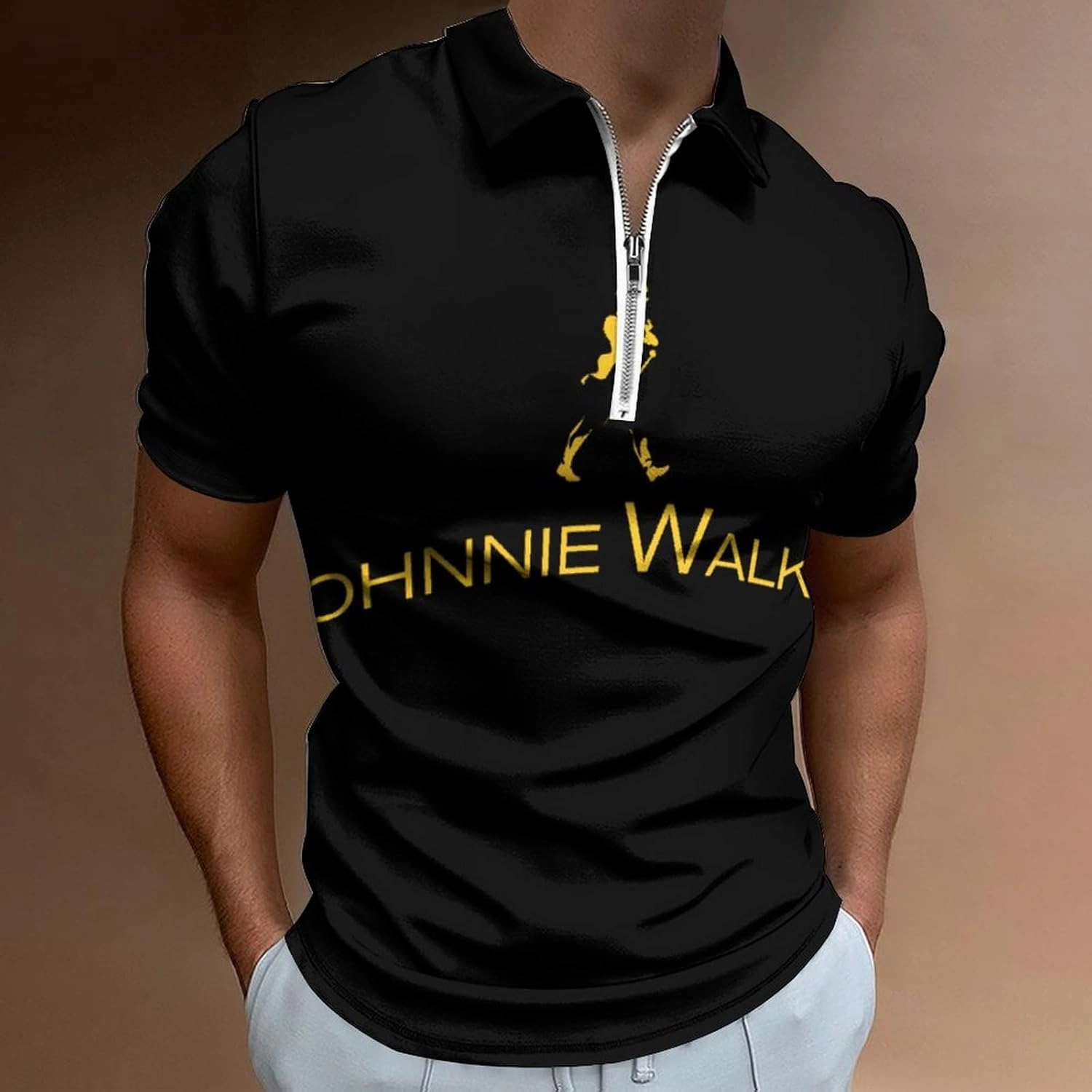 Mens Polo Shirts Performance Short Sleeve Golf Shirt Moisture Wicking Athletic Casual Collared T-Shirt
