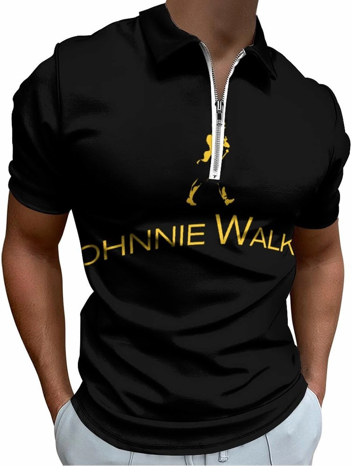 Mens Polo Shirts Performance Short Sleeve Golf Shirt Moisture Wicking Athletic Casual Collared T-Shirt