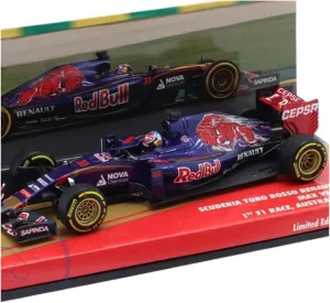 Metal Toy Vehicle Alloy Custom STR10 1/43 Verstappen 2015 for Red Bull Racing Rally Model Collection Toy Scale Vehicles