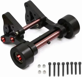 Metal RC Wheelie Bar RC Spare Parts for 1/8 ARRMA KRATON Outcast Typhoon RC Car (Black)