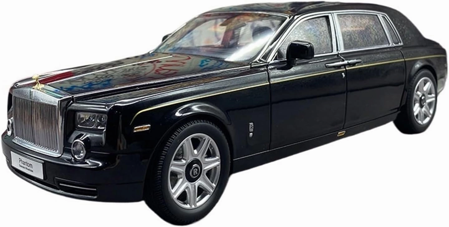Mini Cars Replica 1:18 for Rolls-Royce Phantom Extended Edition with Beltline Collectible Alloy Car Model Decoration Race Car Birthday Party Decorations