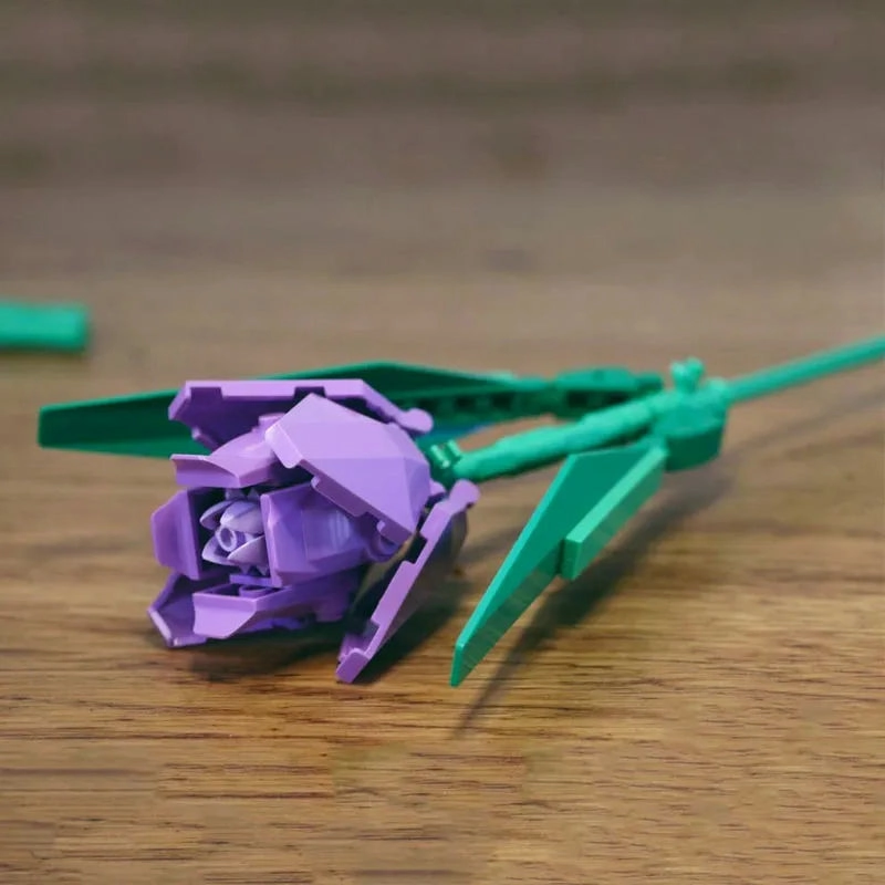 MOC Bouquet Flower Romantic Bricks Rose Toys