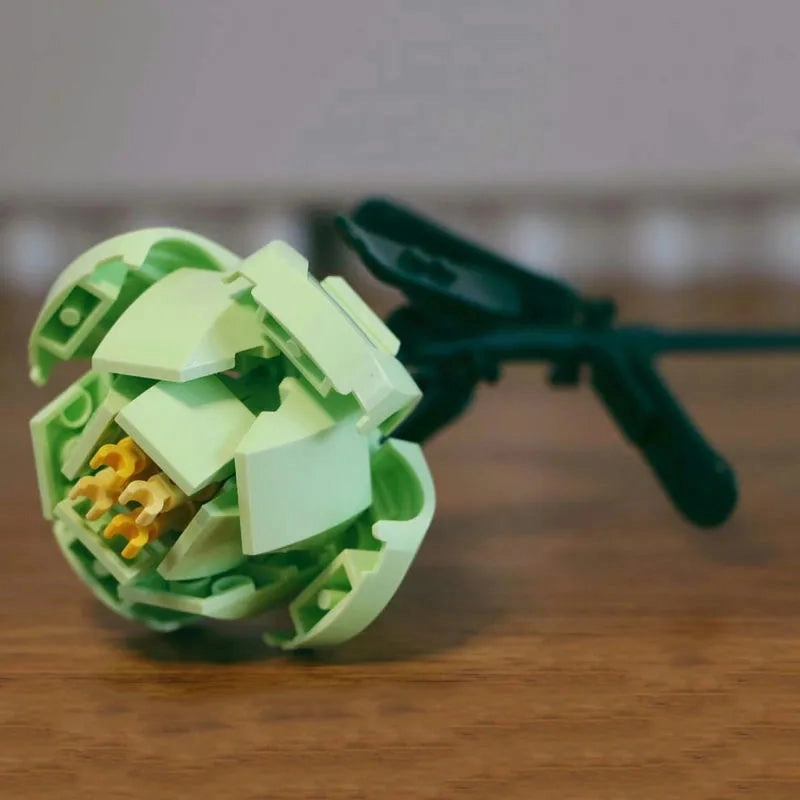 MOC Bouquet Flower Romantic Bricks Rose Toys