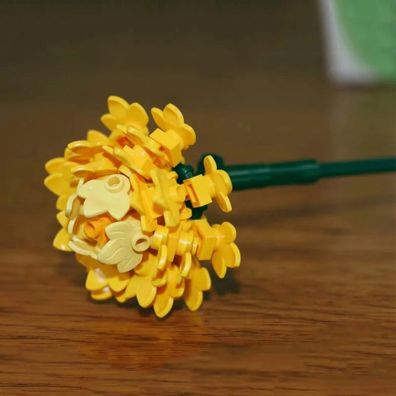MOC Bouquet Flower Romantic Bricks Rose Toys