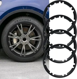 Model Y Rim Protector 19inch Wheels for Tesla 19 inch Wheel Rim Protector All-in-one Guard Hubcap Cover Tire Trim Rings for Model Y Exterior Accessories Curb Rash Prevention