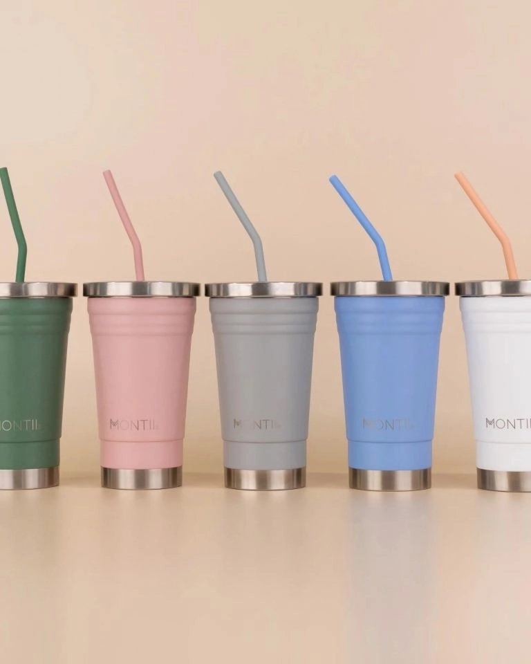 MontiiCo silicone straw set - dawn