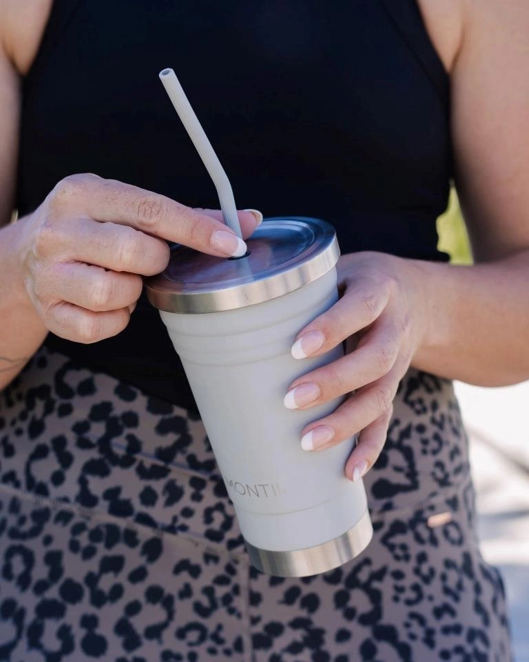 MontiiCo silicone straw set - dawn