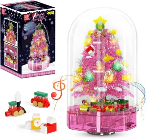 Mould King 10089 Christmas Tree Building Blocks Set, Music Box Model Set with LED Light, STEM Toys Gift for 8  Kids, Set for Adults (688 Pieces)