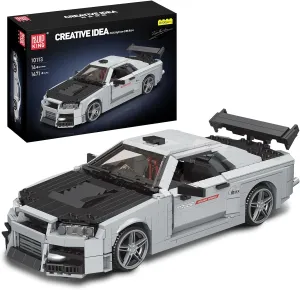 Mould King 10113 MOC Building Blocks Kit, Race Car Construction Toy, Adult Collectible Model Set, 1:16 Scale Sports Car for Kids (1471 Pcs)