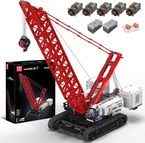 Mould King 17046 Crawer Crane LR16000 Building Block Kits, MOC Mobile Crane Heavy-Duty Cranes Model Sets to Build, APP Control Large Engineering Vehicles, Collectible Set for Adults (4494  Pieces)