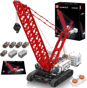 Mould King LR16000 Crawer Crane Building Blocks Sets - 4494  Pcs Heavy-Duty Crane Building Blocks Toys with Remote & APP Control, Large Engineering Vehicles Crane Toys with Motor for Kids Adults 8 