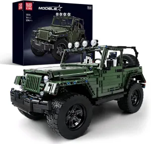 Mould King Off-Road Pickup Wrange, 1:8 MOC Technique Building Set, Truck Engineering Model Car Toys for Adults (2,096 Pieces)