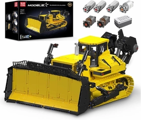 Mould King 17049 Crawler Bulldozer Building Kits, MOC Building Blocks Construction Vehicles Model with Motor/APP Remote Control, Gift Toy for Kids Age 8  /Adult Collections Enthusiasts (3774  Pieces)