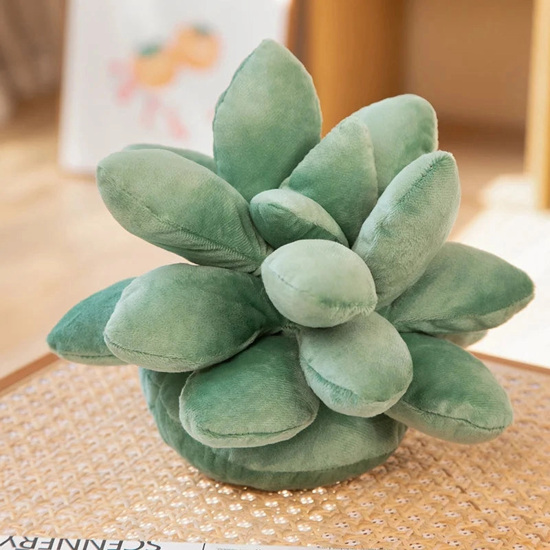 Multi Coloured Succulent Stuffed Toy Cushions