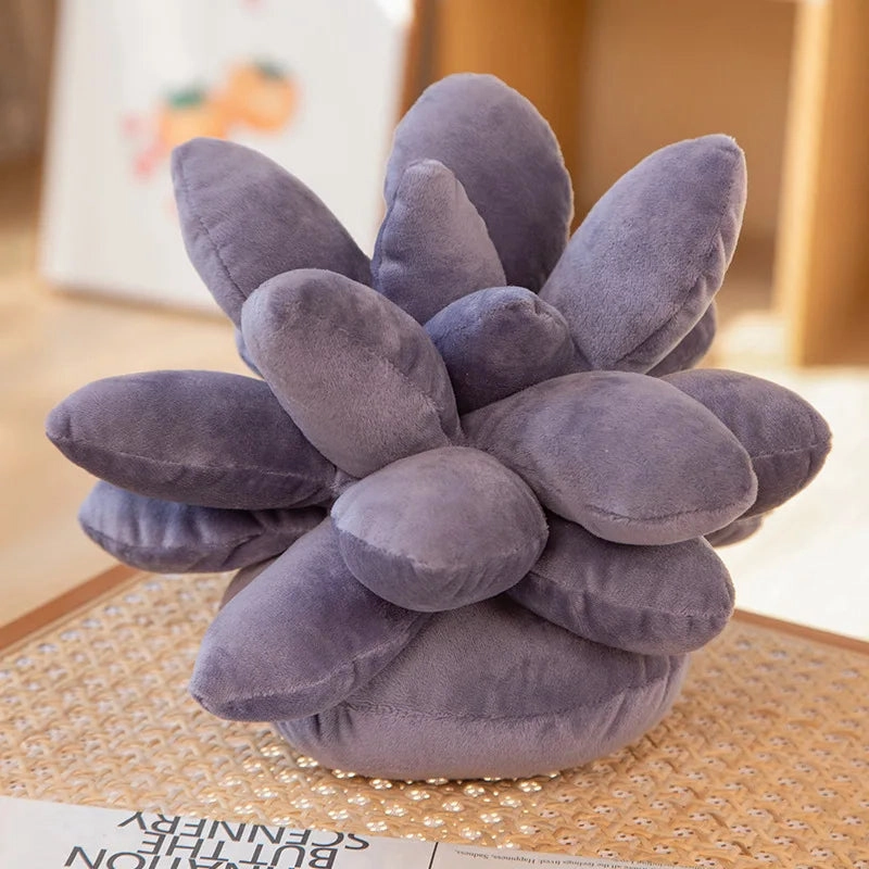 Multi Coloured Succulent Stuffed Toy Cushions